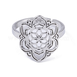 Non-Tarnish 201 Stainless Steel Adjustable Rings&nbsp;RJEW-C074-06P