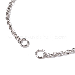 Adjustable 304 Stainless Steel Cable Chains Bracelets Making&nbsp;AJEW-JB01216-02