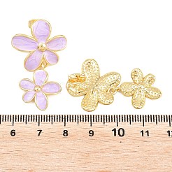 Valentine's Day Brass Dangle Stud Earrings&nbsp;EJEW-D359-02G