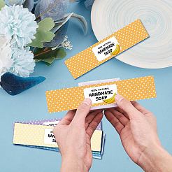 100Pcs 10 Style Rectangle Soap Paper Tag&nbsp;DIY-WH20027-008