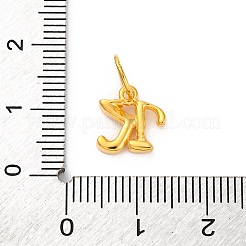 925 Sterling Silver Letter Charms with Jump Rings&nbsp;LS-STER-R008-01G-K