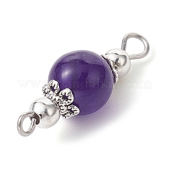 7Pcs 7 Colors Mixed Stone Connector Charms&nbsp;PALLOY-JF02382