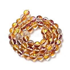 Electroplated Synthetic Moonstone Beads Strands&nbsp;G-F143-A03-M