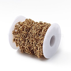Ion Plating(IP) 304 Stainless Steel Knot Link Chains&nbsp;CHS-C007-01G