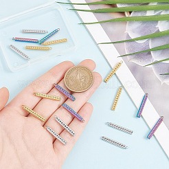 18Pcs 3 Colors 304 Stainless Steel Pendant Cabochon Settings&nbsp;FIND-AR0004-95
