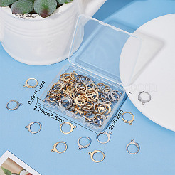 80Pcs 2 Colors 304 Stainless Steel Leverback Earring Findings&nbsp;STAS-SC0004-60