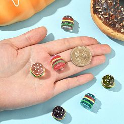 6Pcs 6 Colors Resin Cabochons&nbsp;RESI-CJ0004-27