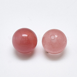 Cherry Quartz Glass Beads&nbsp;X-G-T122-25A-01