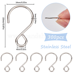300Pcs Stainless Steel Hook&nbsp;STAS-SP0001-83P