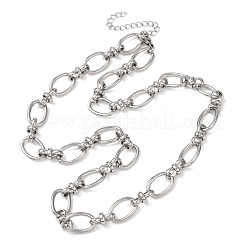 10MM 304 Stainless Steel Oval Link Chain Necklaces for Women&nbsp;X-NJEW-G194-04P
