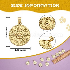 10Pcs Brass Pendants&nbsp;KK-SZ0004-32