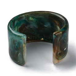 Resin Plain Cuff Bangles&nbsp;BJEW-B074-03C