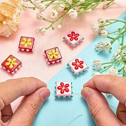 8Pcs 2 Colors Handmade Lampwork Enamel Beads&nbsp;LAMP-SZ0001-83