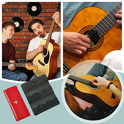 2Pcs 2 Colors 6 Grids Imitation Leather Clutch Bags with Snap Buttons for Guitar Pick/Mini Card&nbsp;AJEW-CA0005-51A