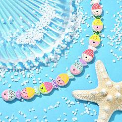 10Pcs 5 Colors Painted Glass Beads&nbsp;LAMP-CJ0002-85