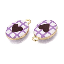 Valentine's Day Printed Alloy Pendants&nbsp;PALLOY-SZC0008-05G