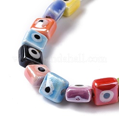 Handmade Porcelain Ceramic Beads Strands&nbsp;LAMP-B021-06C