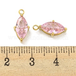 PVD Vacuum Plating 304 Stainless Steel Cubic Zirconia Pendants&nbsp;STAS-L278-006G-02