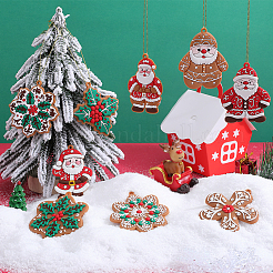 1Set Christmas Plastic Pendants&nbsp;DIY-SC0026-46A