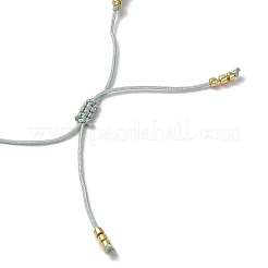 Miyuki Seed Bead and Natural Kyanite Braided Bracelets&nbsp;BJEW-C061-04