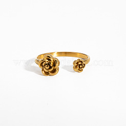 304 Stainless Steel Cuff Rings for Women&nbsp;GY1904