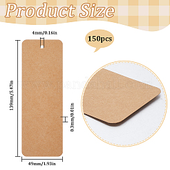 150Pcs Paper Blank Bookmarks&nbsp;AJEW-SP0001-24A