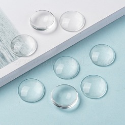 Transparent Glass Cabochons&nbsp;GGLA-R026-20mm