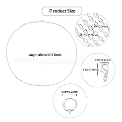 Iron Cable Chain Necklace Making&nbsp;MAK-YW0001-13