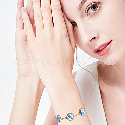 12Pcs Rack Plating Brass Chain Link Bracelet Making&nbsp;KK-HY0003-57G