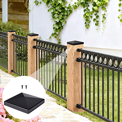 1Pc Iron Square Post Cap for Fence Posts&nbsp;IFIN-WH0001-25