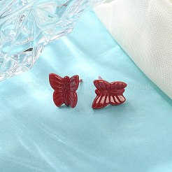 Hypoallergenic Bioceramics Zirconia Ceramic Butterfly Stud Earrings&nbsp;EJEW-C065-01C