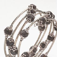 Natural Gemstone Wrap Bracelets&nbsp;BJEW-JB02649