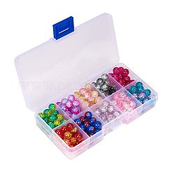 Round Transparent Crackle Glass Beads&nbsp;CCG-X0006-B