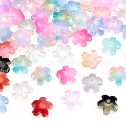 50Pcs Dyed & Heated Glass Bead Caps&nbsp;GLAA-TADJ0001-17