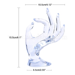 Plastic Ring Display Hand Model&nbsp;LS-DIY-I047-04A