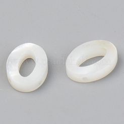 Natural White Shell Mother of Pearl Shell Charms&nbsp;SSHEL-R048-004-M