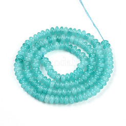 Dyed Natural White Jade Beads Strands&nbsp;X-G-T139-57A-06