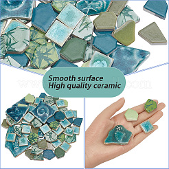 500G 4 Styles Mosaic Tiles Porcelain Cabochons&nbsp;DIY-SP0007-72