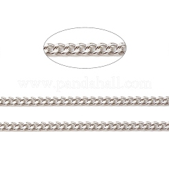 Tarnish Resistant 304 Stainless Steel Curb Chains&nbsp;CHS-E005-02P