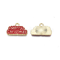 Rack Plating Alloy Enamel Pendants&nbsp;ENAM-N055-173A