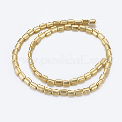 Non-magnetic Synthetic Hematite Beads Strands&nbsp;G-P338-18B-6x9mm-MG
