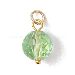 AB Color Plated Transparent Glass Pendants&nbsp;PALLOY-JF04972-01