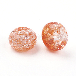 Transparent Crackle Acrylic Beads&nbsp;MACR-E025-30
