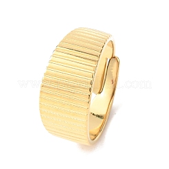304 Stainless Steel Open Cuff Rings for Women&nbsp;RJEW-K309-24G