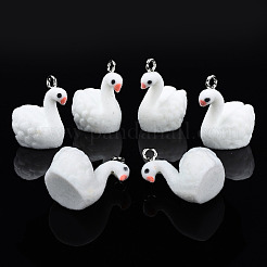Flocky Resin Pendants&nbsp;X-RESI-N032-13