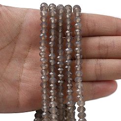 Natural Grey Agate Bead Strands&nbsp;G-D344-A19-03