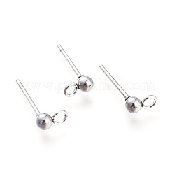 202 Stainless Steel Stud Earring Findings&nbsp;STAS-I324-01P-6mm