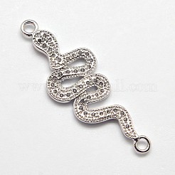 CZ Brass Micro Pave Cubic Zirconia Links&nbsp;X-ZIRC-L002-38P