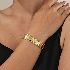 Brass Coin Link Chain Bracelet&nbsp;LS-QR2720-1
