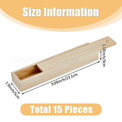 Rectangle Unfinished Wood Gift Storage Box&nbsp;CON-WH0094-38B